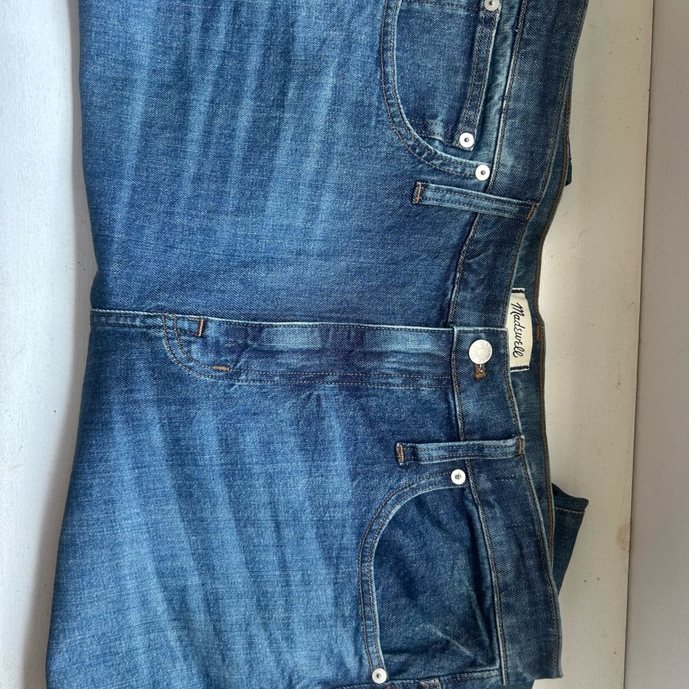 Madewell High Rise Slim Boy Blue Women's Jeans